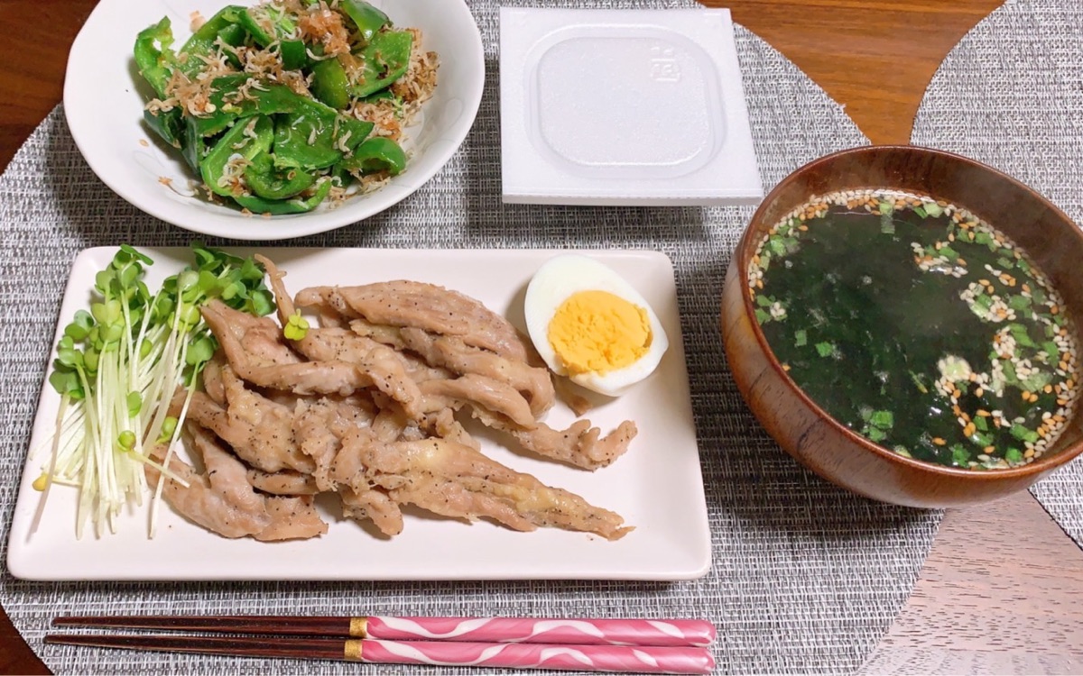 ダイエット中でも食べられるバランスのよい食事の例